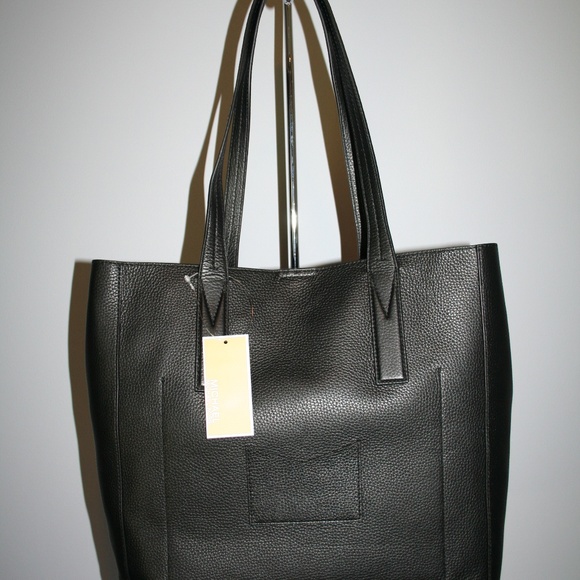 MICHAEL KORS JUNIE LARGE TOTE BLACK LEATHER - Picture 4 of 6